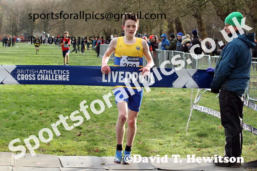 Boys under-13s, European Cross Country Championships Trials, Sefton Park, Liverpool. Photo: David T. Hewitson/Sports for All Pics